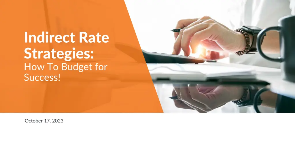 indirect rate strategies how to budget for success