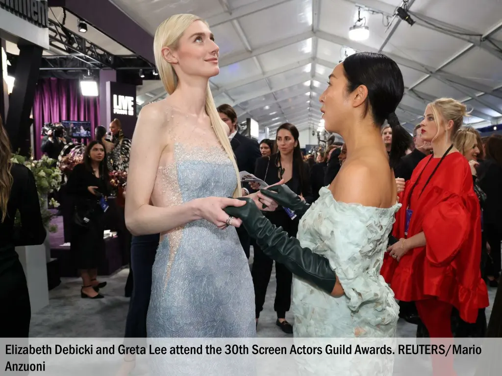 elizabeth debicki and greta lee attend the 30th