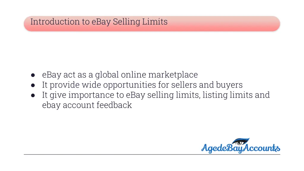 introduction to ebay selling limits