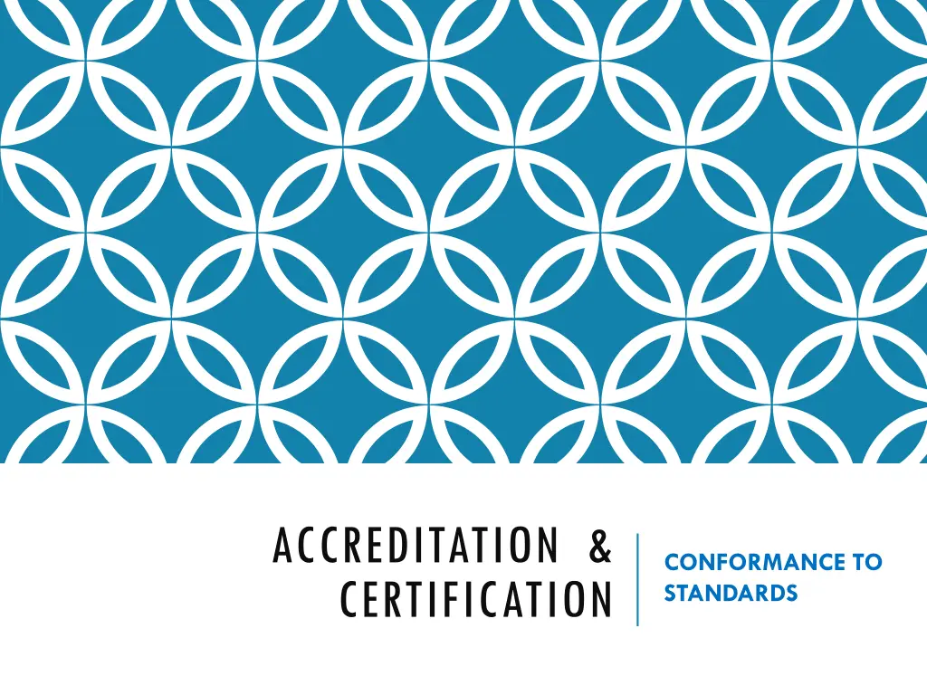 accreditation certification