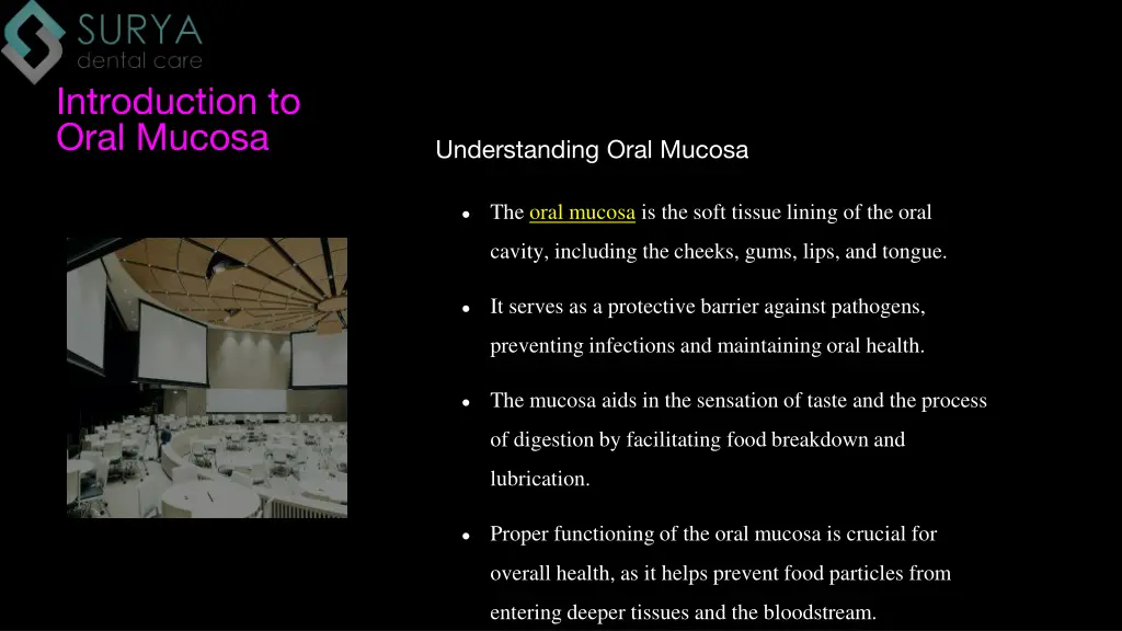 introduction to oral mucosa