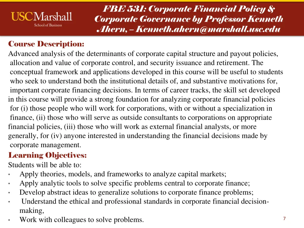 fbe 531 corporate financial policy corporate