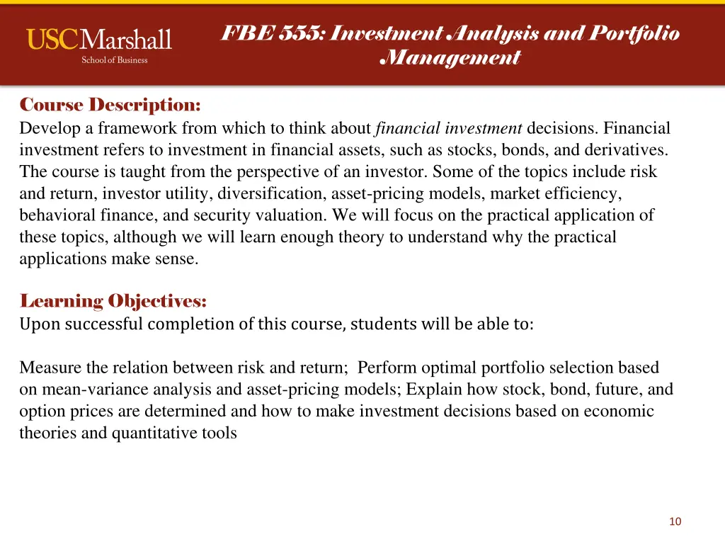 fbe 555 investment analysis and portfolio