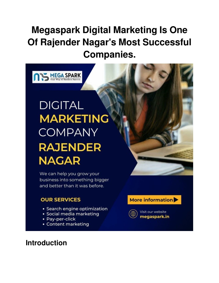 megaspark digital marketing is one of rajender