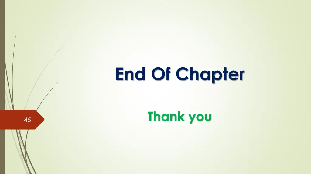 end of chapter