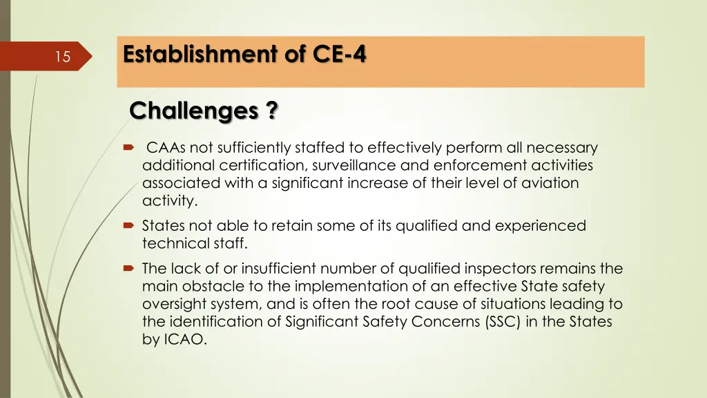 establishment of ce 4 5