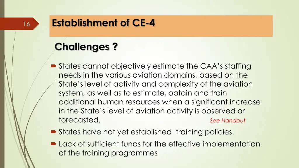 establishment of ce 4 6