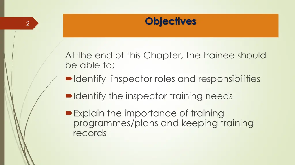 objectives