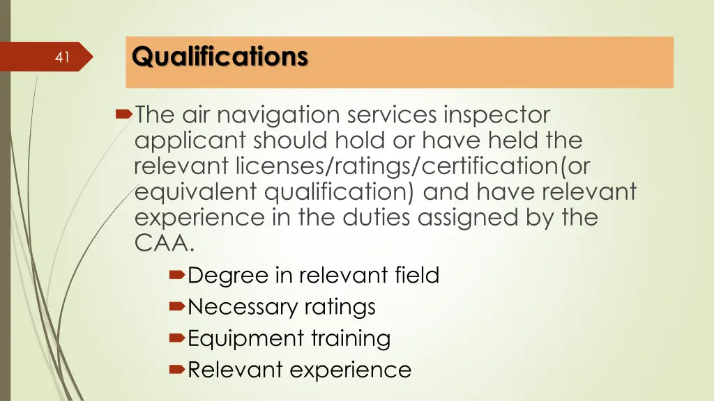 qualifications 1