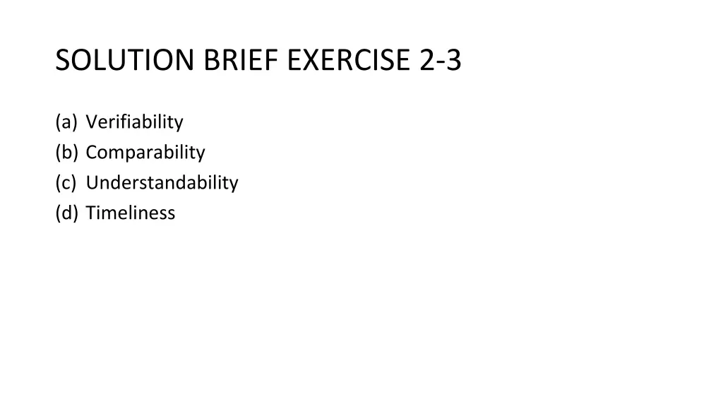 solution brief exercise 2 3