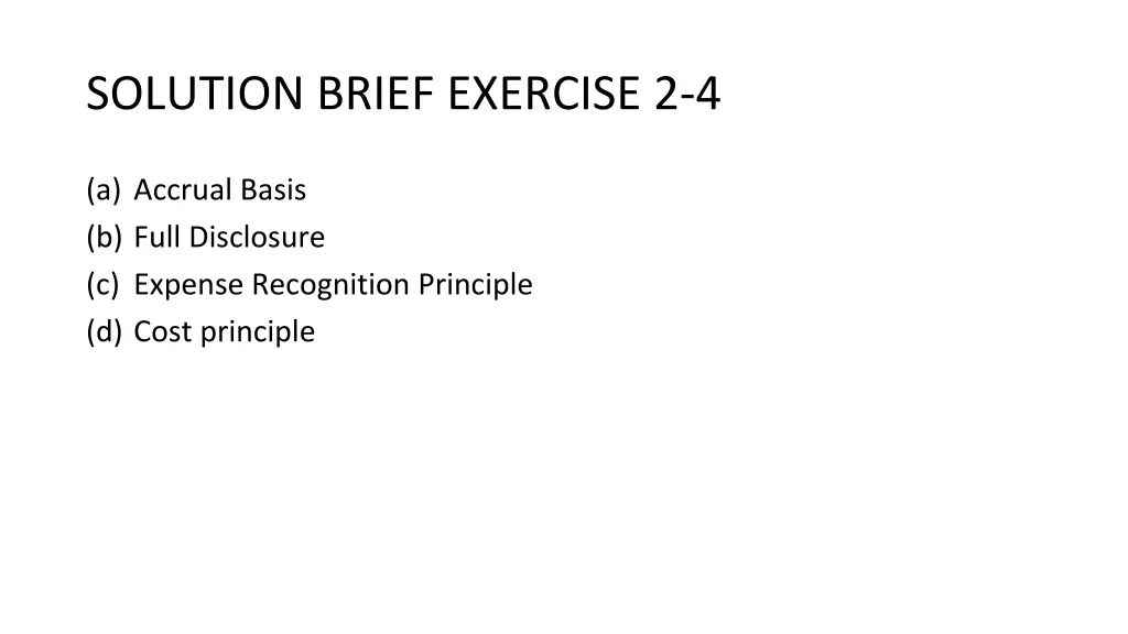 solution brief exercise 2 4