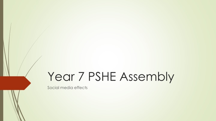 year 7 pshe assembly social media effects