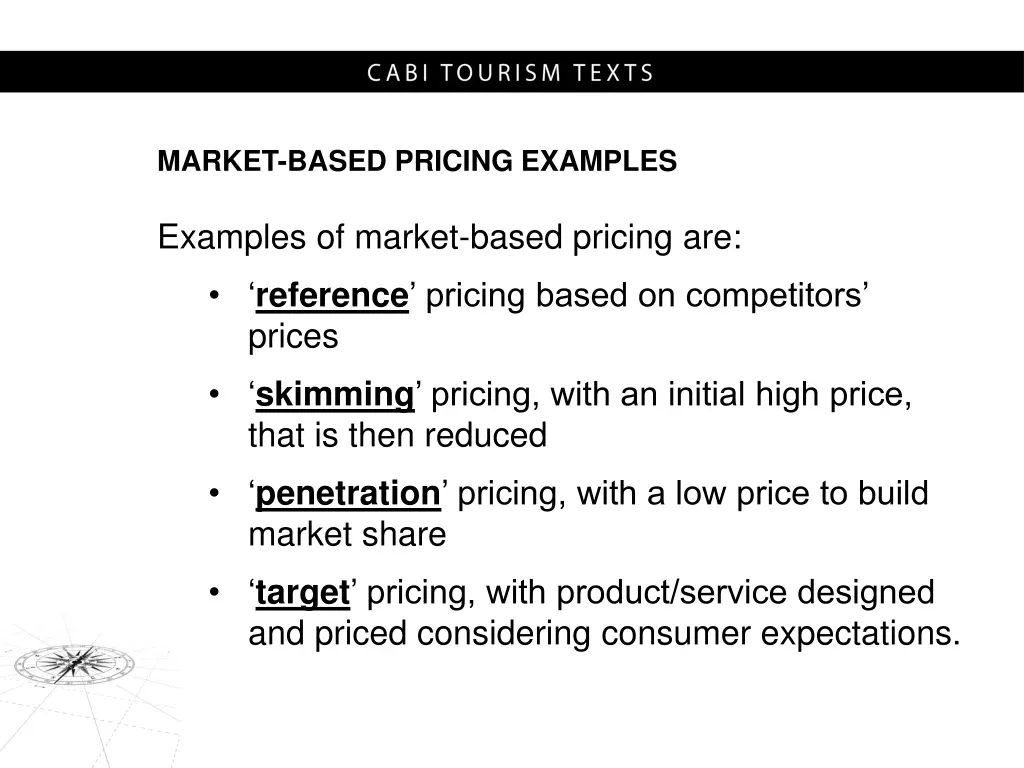 market based pricing examples