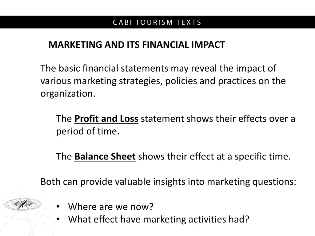 marketing and its financial impact