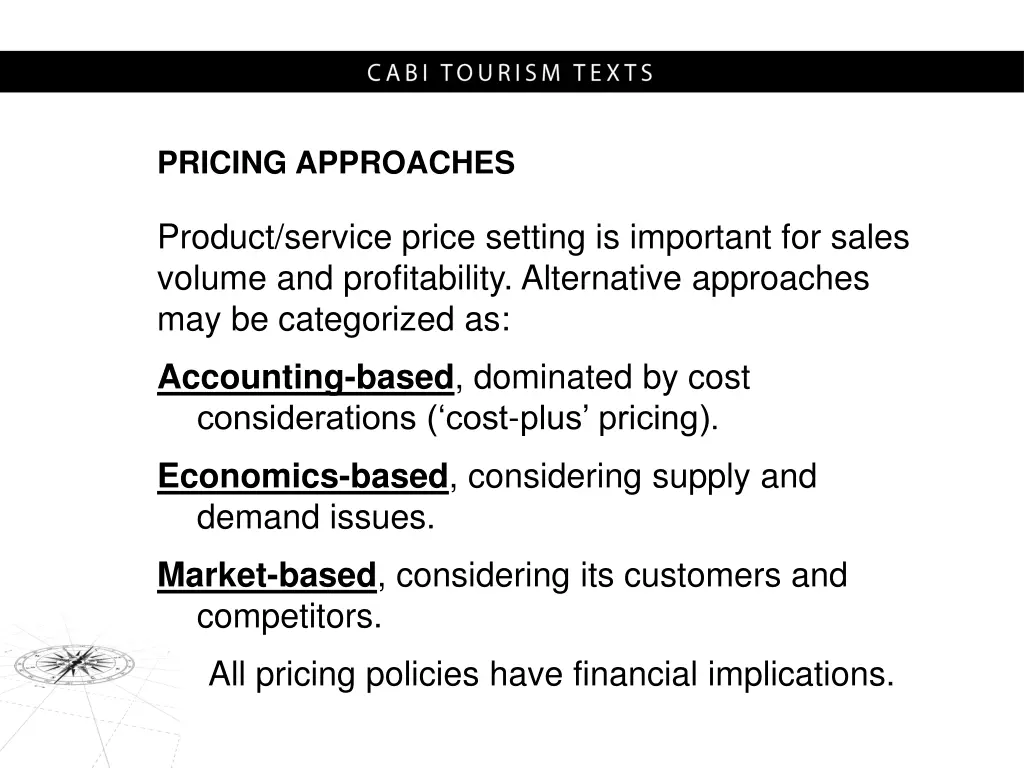 pricing approaches