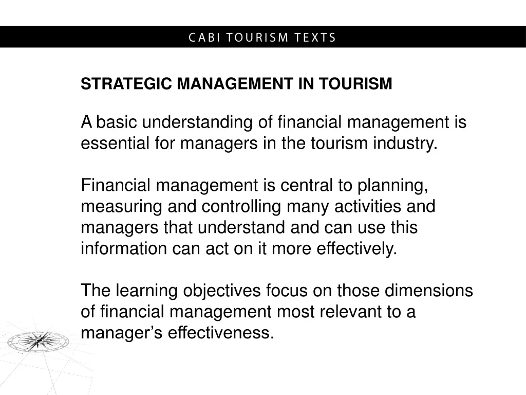 strategic management in tourism