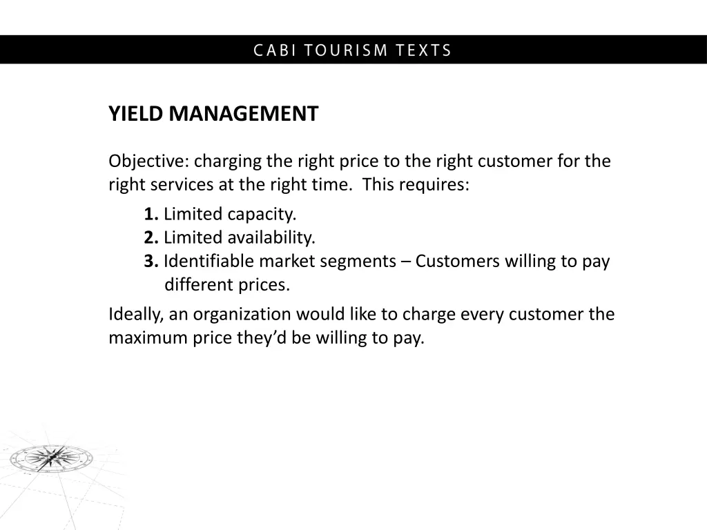 yield management 1