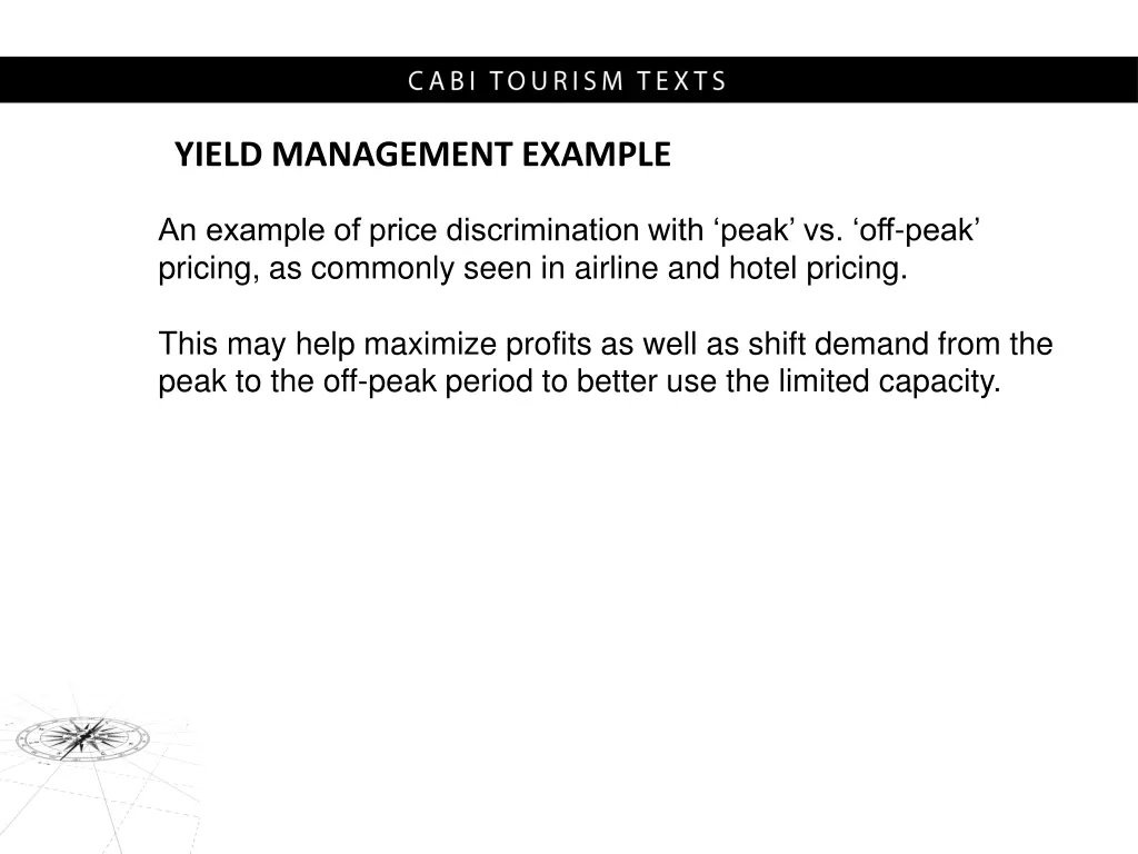 yield management example