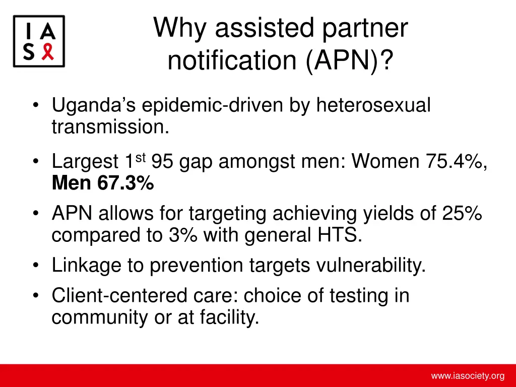 why assisted partner notification apn