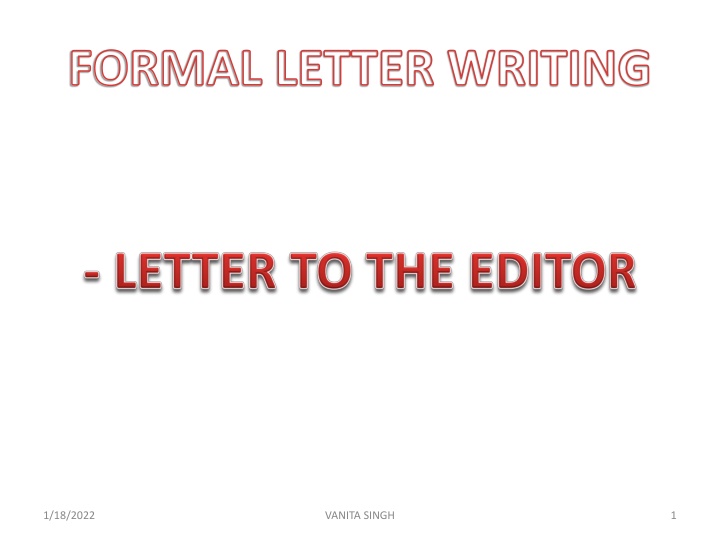 formal letter writing