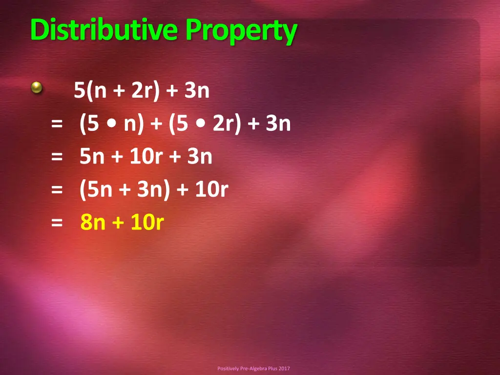 distributive property 1