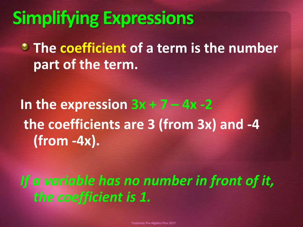 simplifying expressions 3