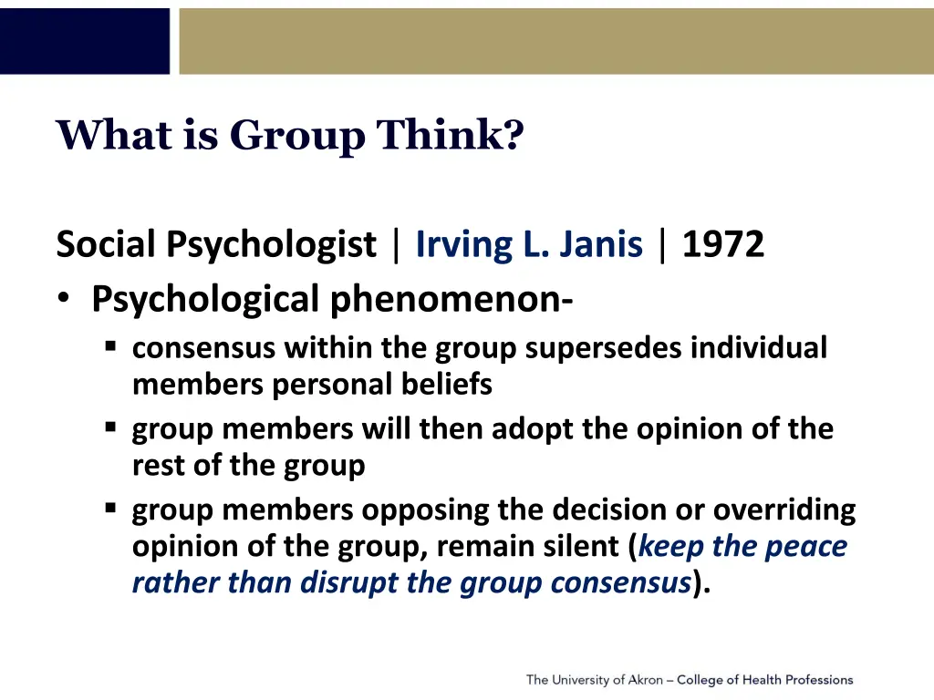 what is group think