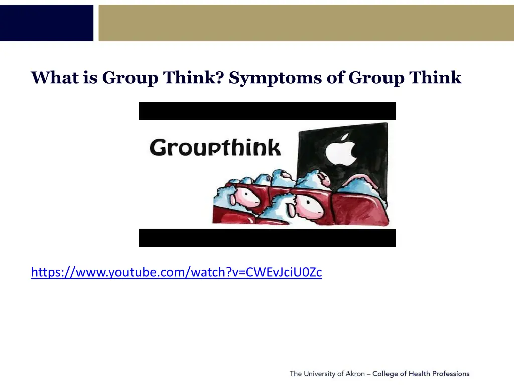 what is group think symptoms of group think