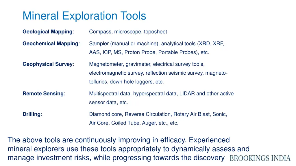 mineral exploration tools