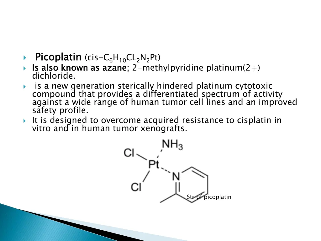 picoplatin is also known as dichloride