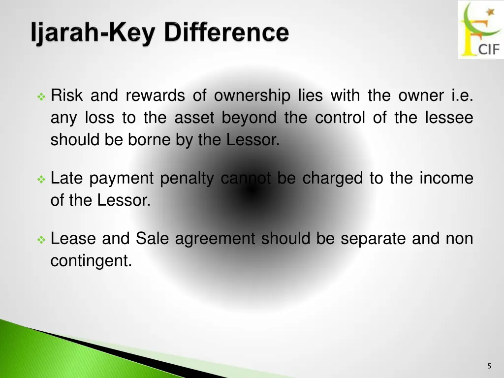 risk and rewards of ownership lies with the owner