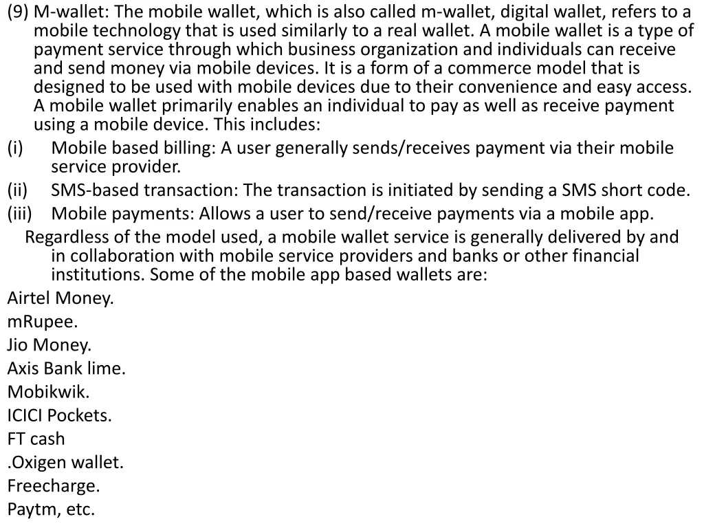 9 m wallet the mobile wallet which is also called