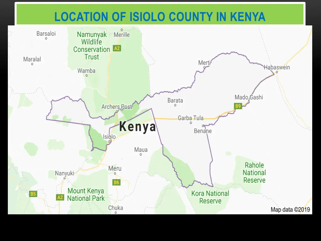 location of isiolo county in kenya