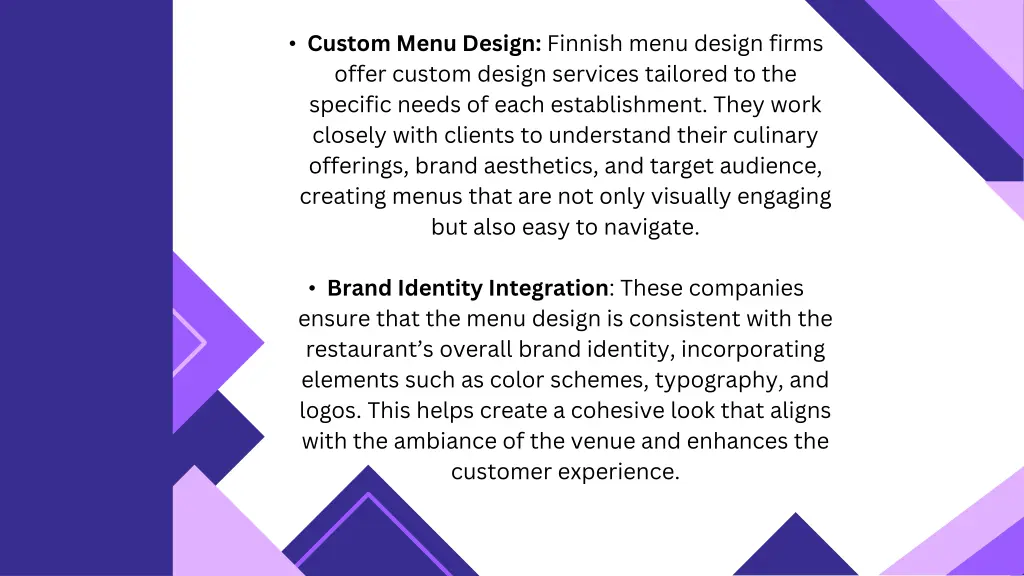 custom menu design finnish menu design firms