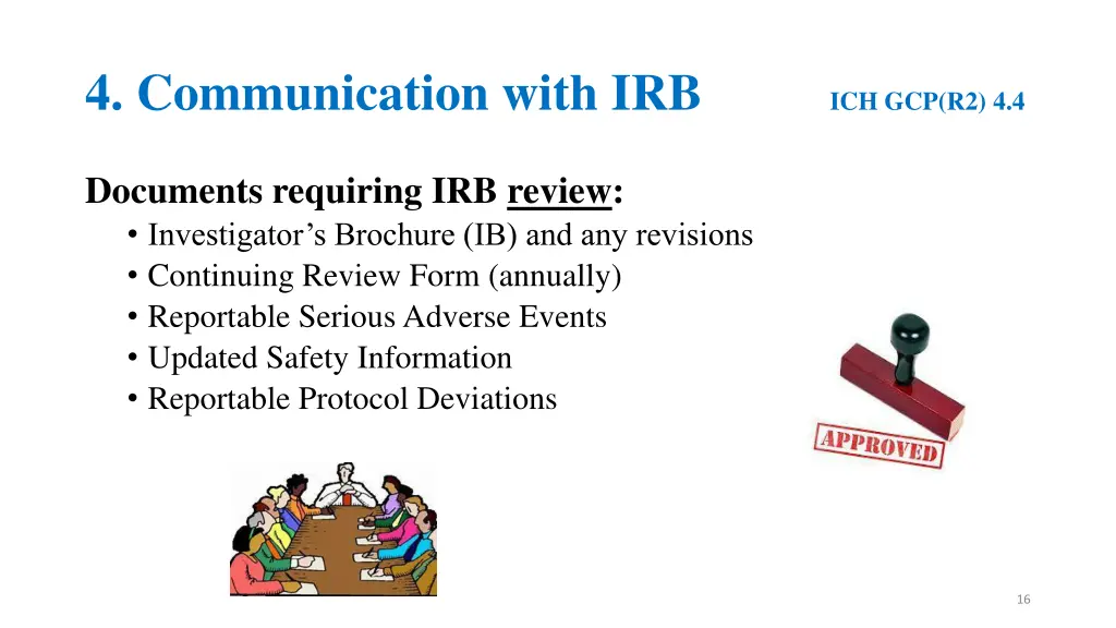 4 communication with irb ich gcp r2 4 4 1