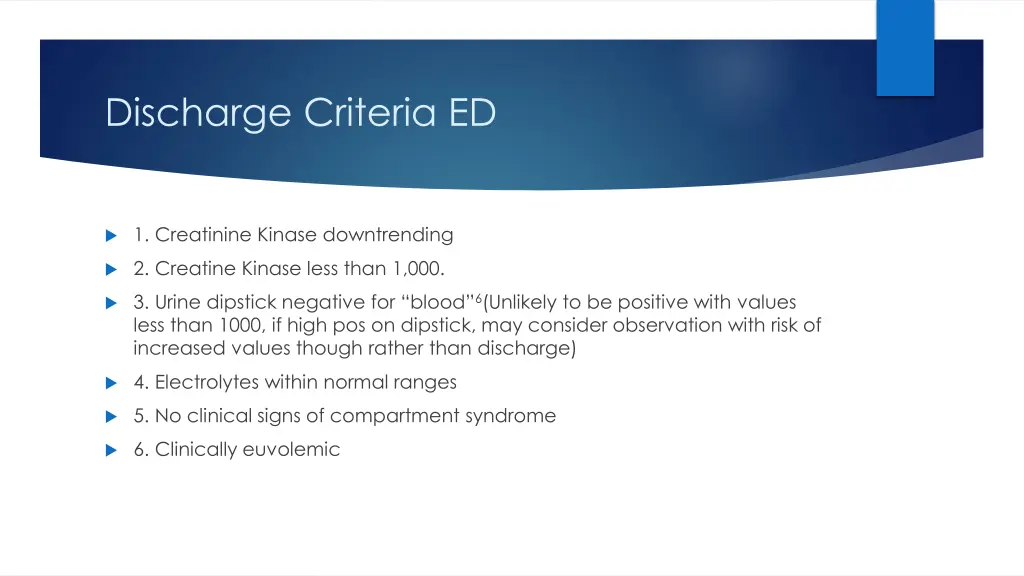 discharge criteria ed