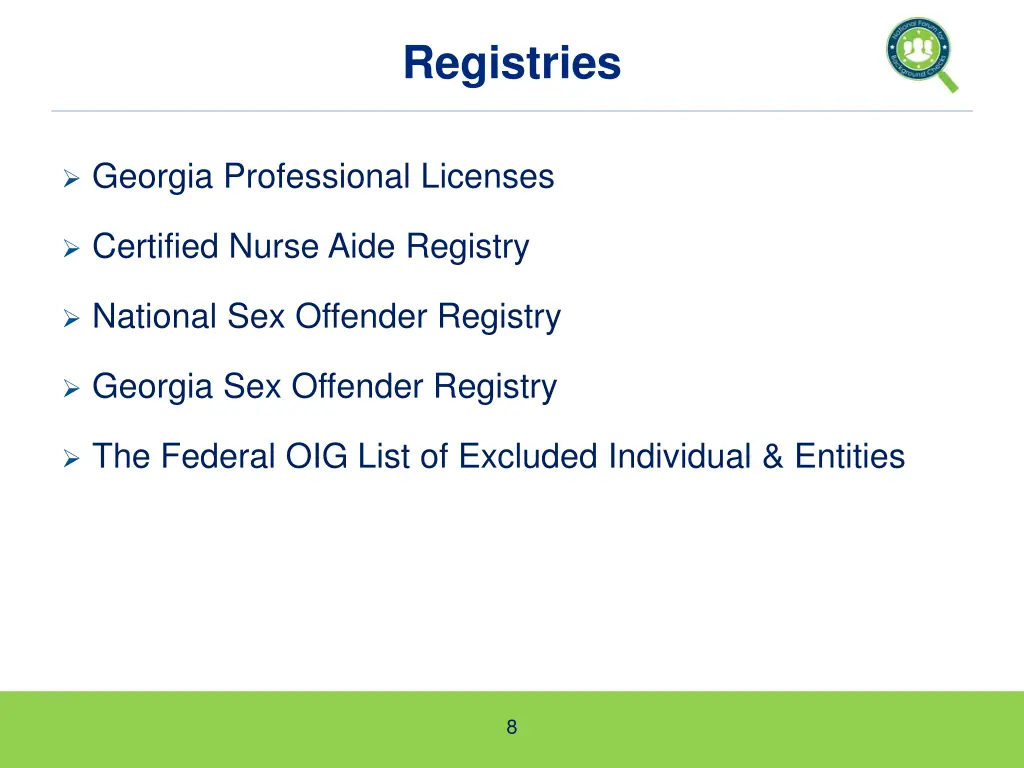 registries