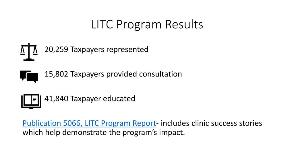 litc program results