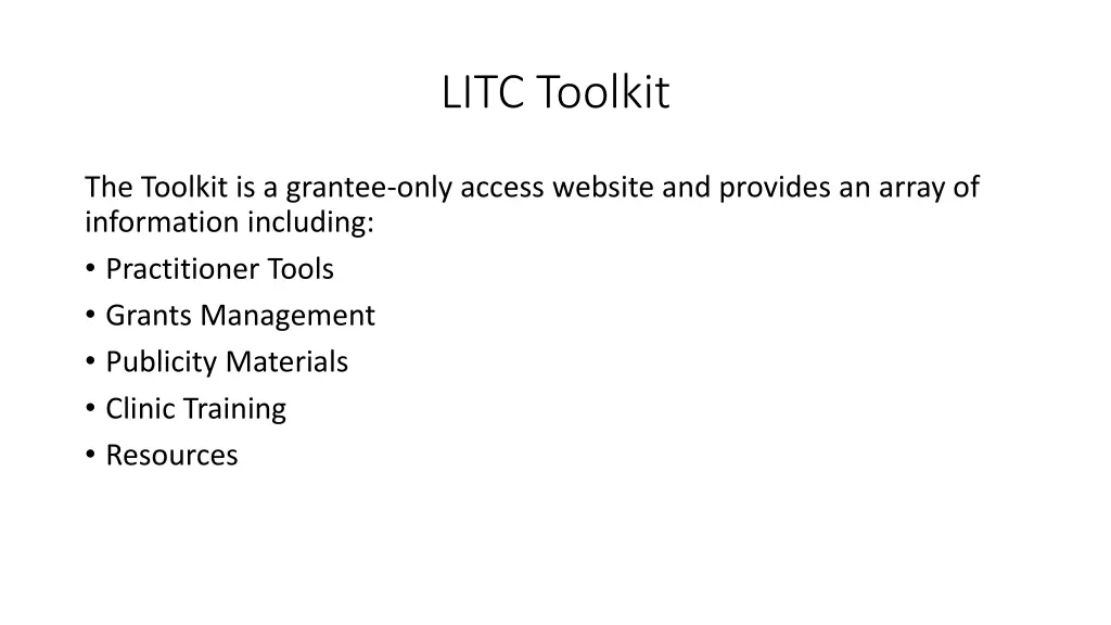 litc toolkit