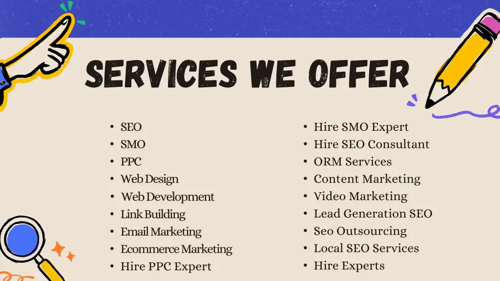 services we offer