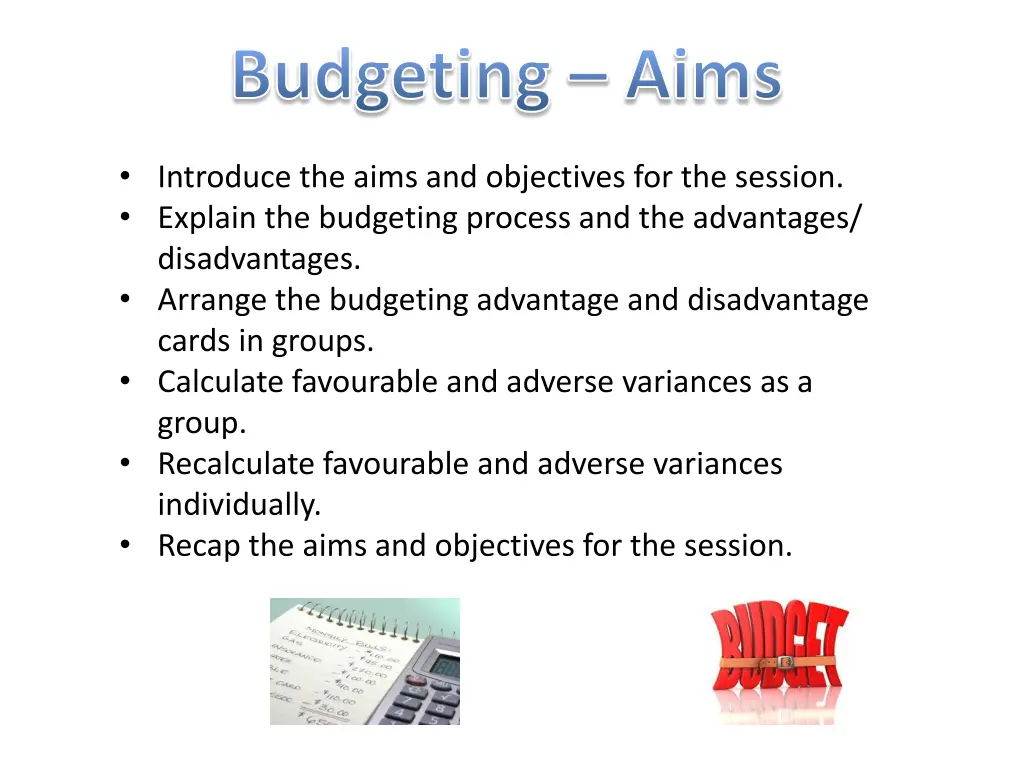 budgeting aims 1