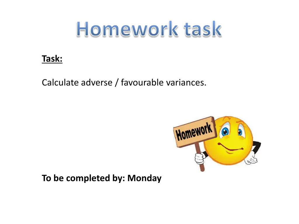 homework task