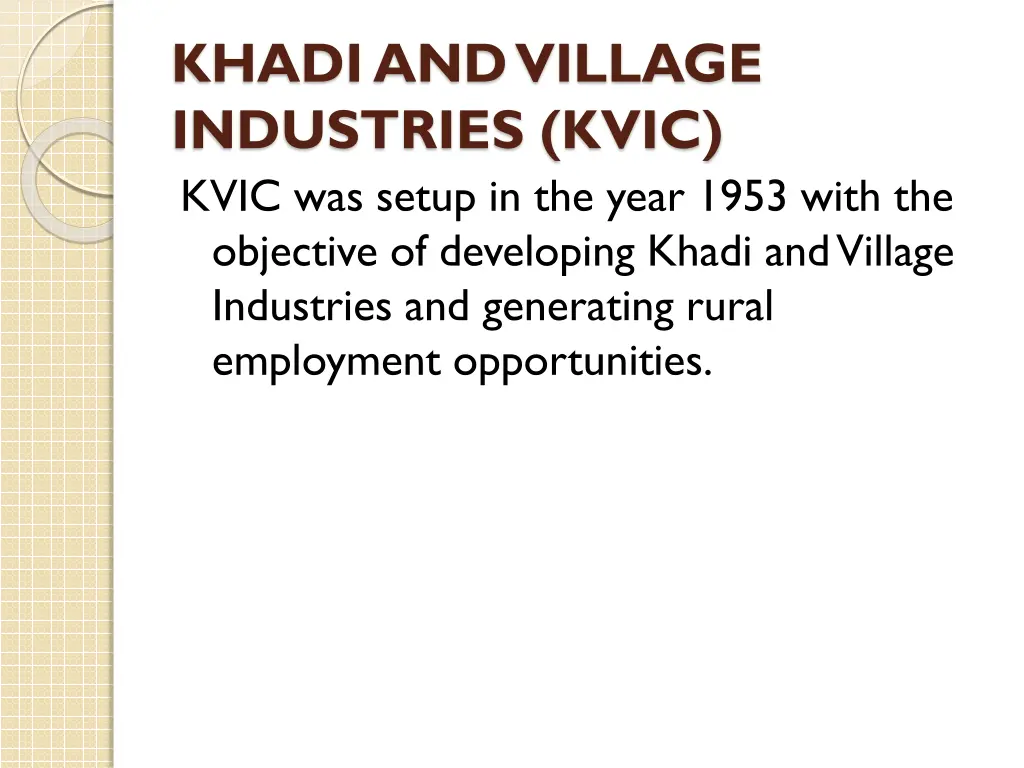 khadi and village industries kvic kvic was setup