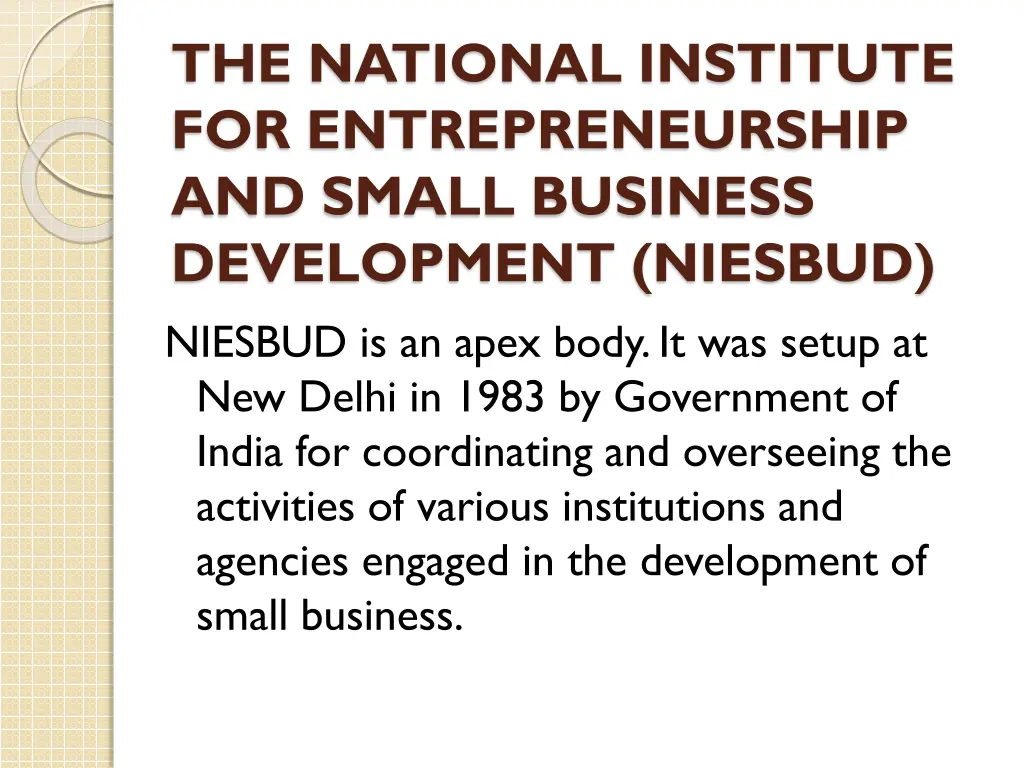 the national institute for entrepreneurship