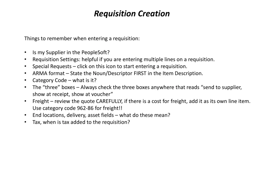 requisition creation 1