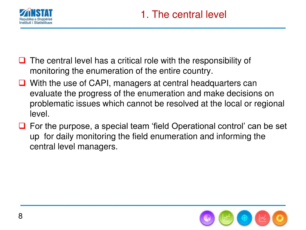 1 the central level