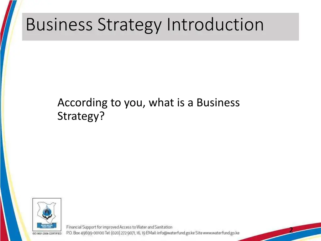 business strategy introduction