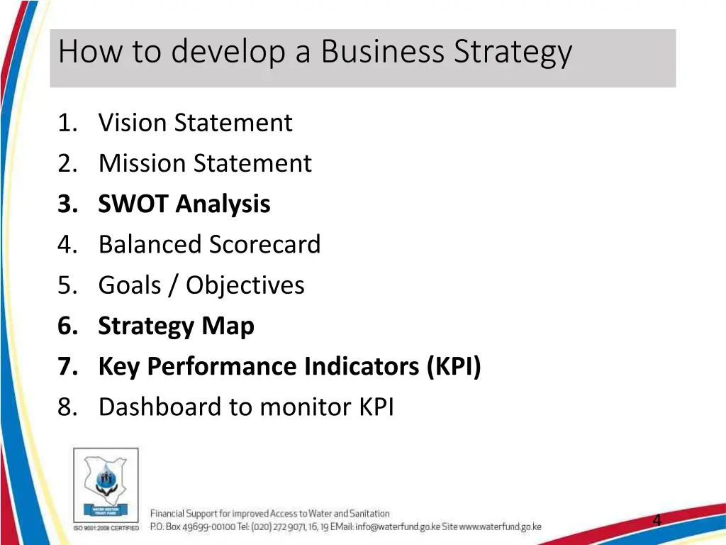 how to develop a business strategy