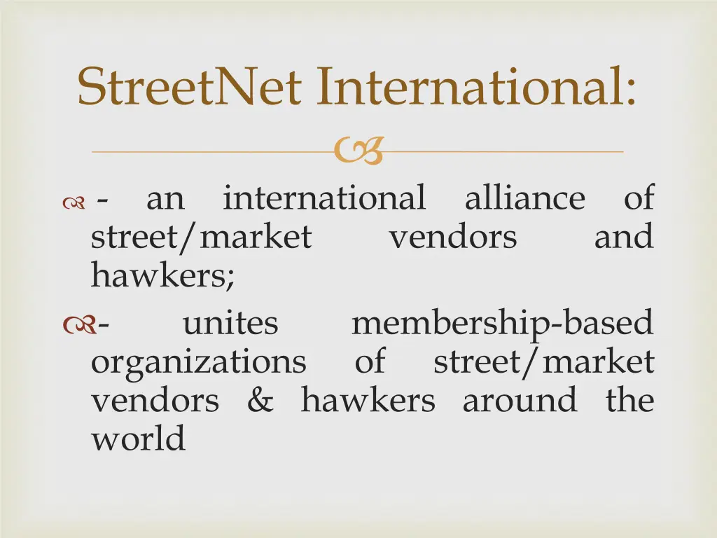 streetnet international