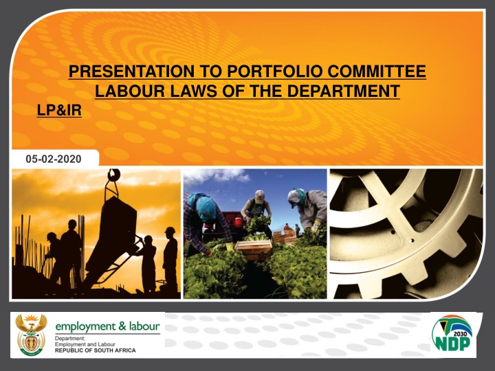 presentation to portfolio committee labour laws